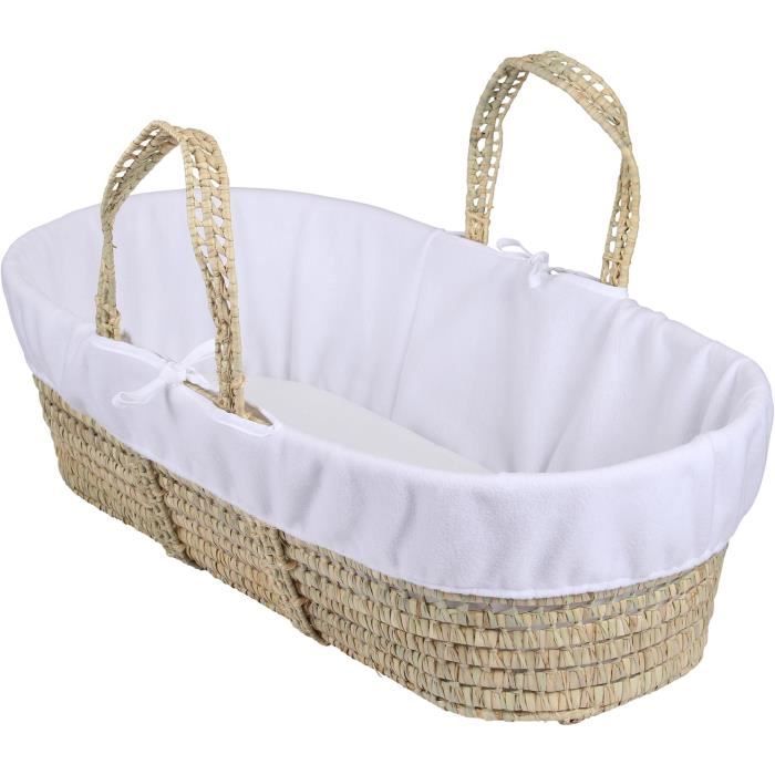 Moise Clair De Lune Panier Toison Liner Blanc Offre Dressing Un Endroit Confortable Pour Votre Bebe A Dormir Il Recouvre La Base D Cdiscount Maison