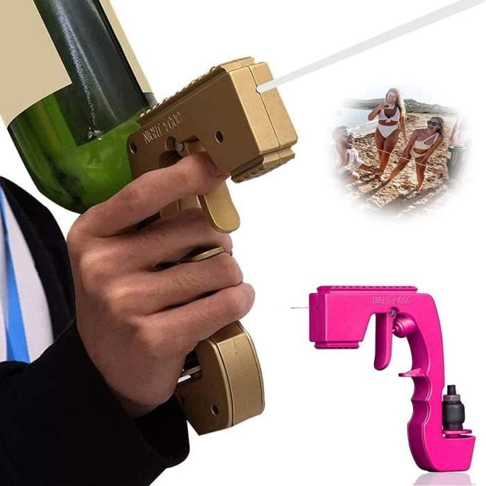 ZLofe Pistolet à Champagne Bubbly Blaster, Fontaine Bouteille éjecteur