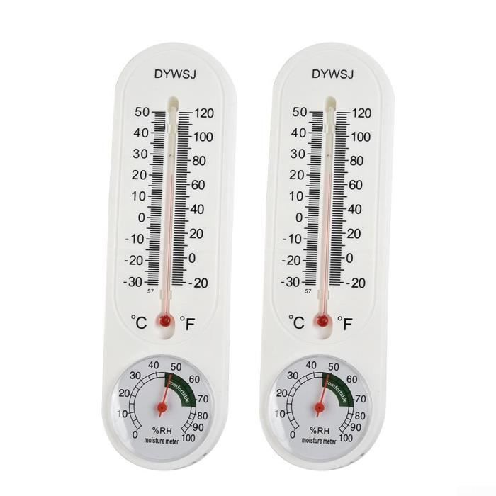 2 en 1 Intérieur Extérieur Thermomètre Hygromètre, Lot de 4 Hygromètres  Intérieur Analogique, Thermomètre et Hygromètre Intéri[99] - Cdiscount