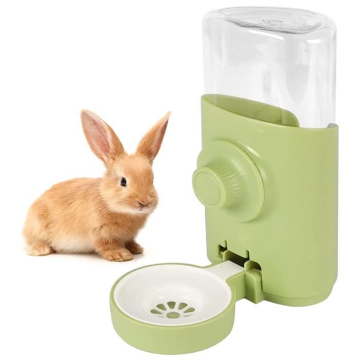 Distributeur deau automatique - Fontaine à eau pour lapin - 600ML - Plastique - Intérieur