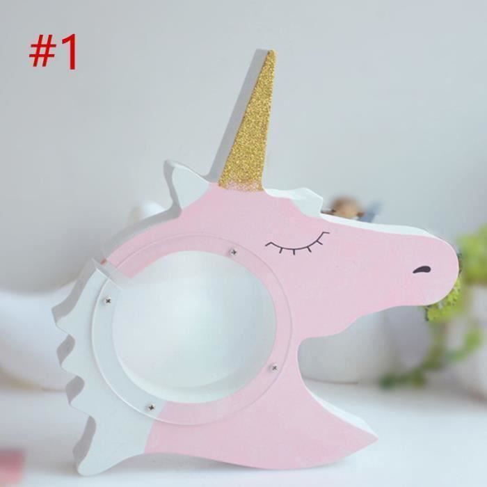 Tirelire en Plastique pour Fille Anniversaire Neveu Niece Bapt/ême Tirelire Licorne Rose avec Bouchon pour R/écup/érer Les pi/èces Apprend /à l/’Enfant /à /épargner Convivial Objet de D/éco