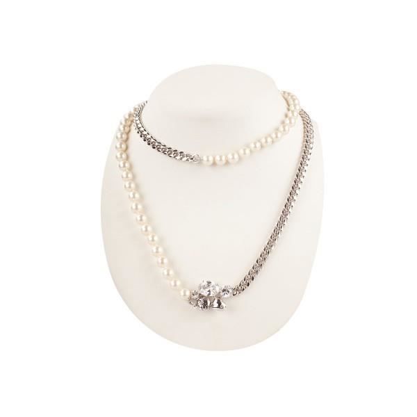 Collier Guess UBN85057 Pour Femme - Argenté - Acier - Taille 45 Cm - Neuf Avec étiquettes Et Boîte