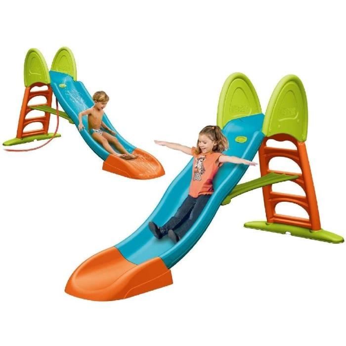 Toboggan exterieur enfant FEBER Super toboggan à eau, pour enfants de