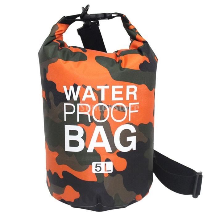 Sac Banane étanche 6L Dwafill - Pour Natation, Surf, Rafting, Randonnée, Avec Fenêtre Tactile, Réglable, 26x11x22 Cm - 11