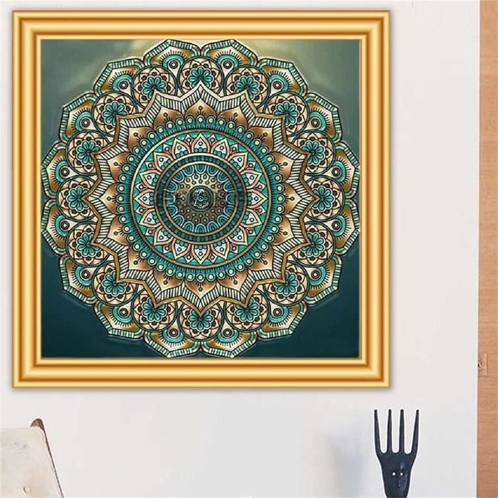5D Diamond Painting Mandala Blumen - DIY Diamant Malerei Set 30x30cm Für Erwachsene