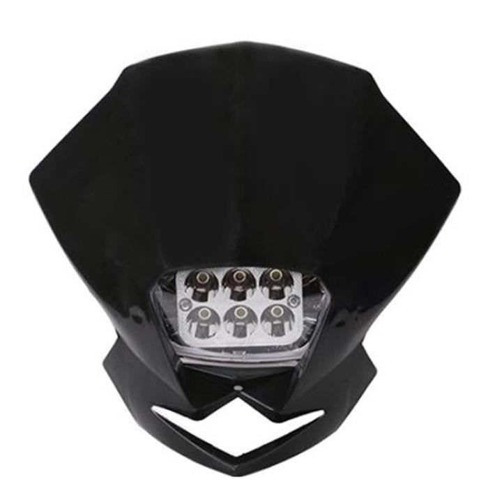 GOOFIT Phare Avant Universel Moto Dirt/Supermoto 12V 35W H4 – Remplacement KX125, KXF250, KLX450 Etc.