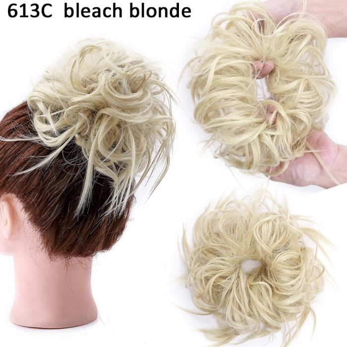 Perruque chignon blond deals