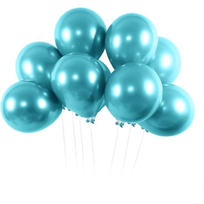Ballons Bleu100 Pièces Ballon Latex BleuBallons Anniversaire