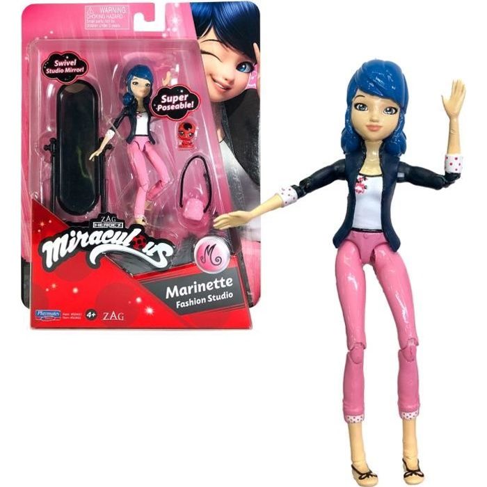 BANDAI Miraculous Ladybug - Mini-poupée 12 cm : Marinette