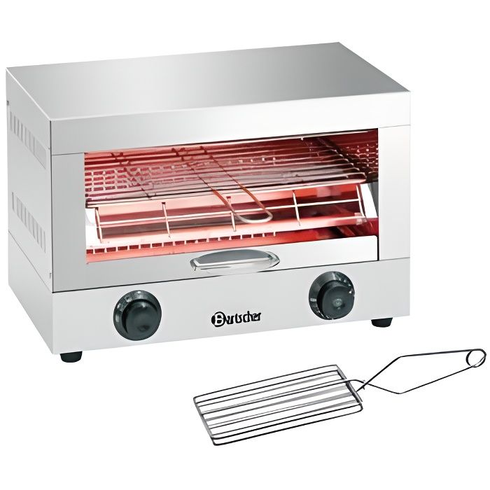 Toaster Professionnel Simple - Bartscher - 1,7 kW - 230V - Acier inoxydable