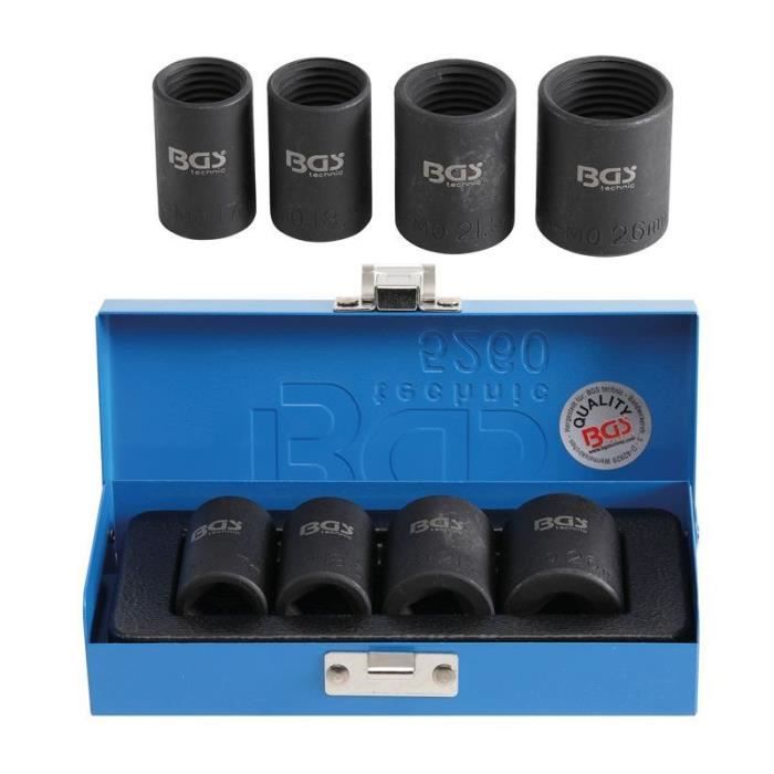 BGS 1112 Douilles Spéciales Pour Étriers - Set 3 Pièces 1/2" Pour Opel, Mercedes, Peugeot, Renault