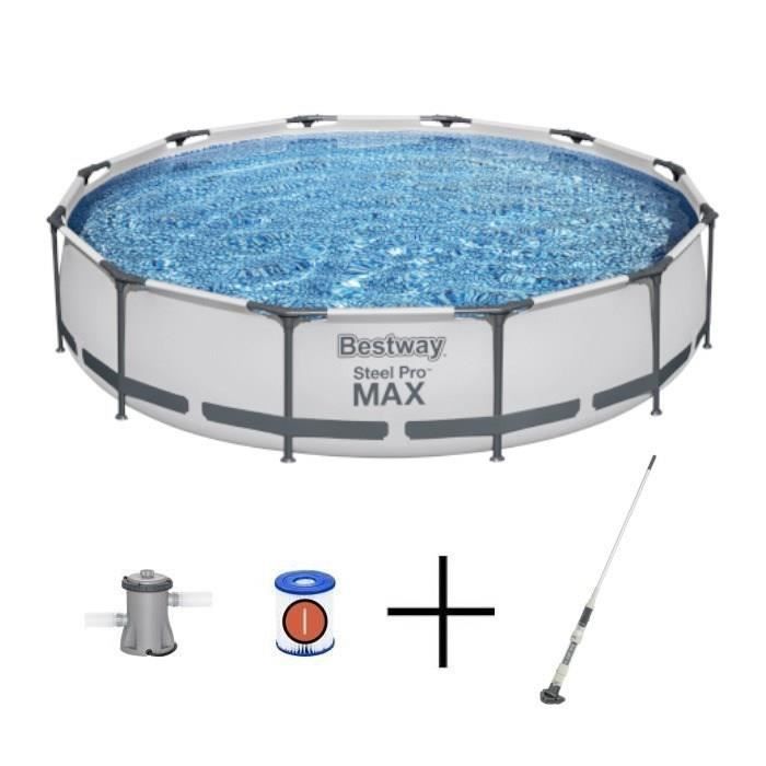 Piscine Tubulaire Ronde Steel Pro Max Bestway Le Piscine - vue 8