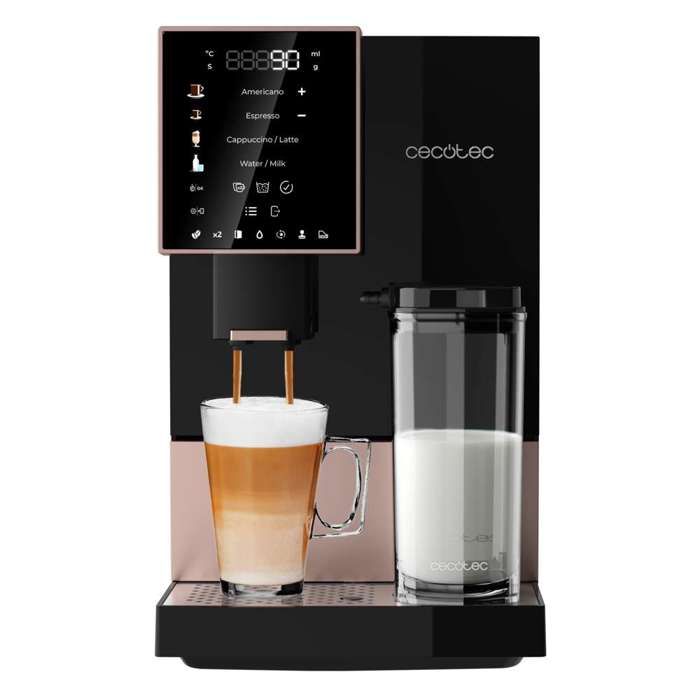 Cecotec Machine à café super automatique Cremmaet Compactccino Black Rose