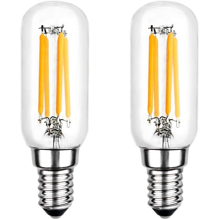 Ampoules E14 40W Pour Hotte Aspirante - Lot De 4, Blanc Chaud 2700K, Transparentes, Intensité Variable - Compatible SES