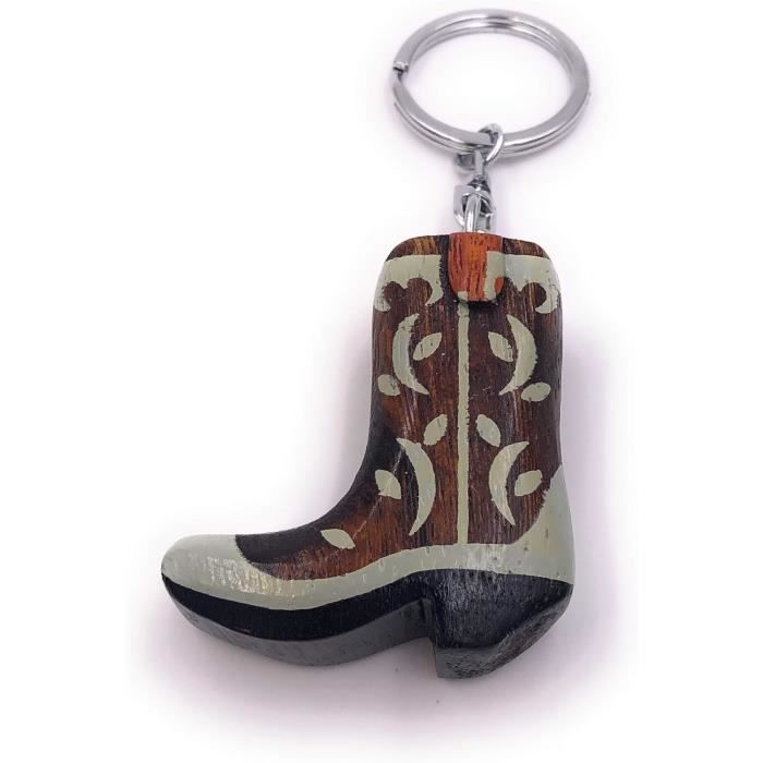 Bracelet/Cheville Bottes De Cowboy - Crin De Cheval Noir Et Blanc - Réglable - Neuf