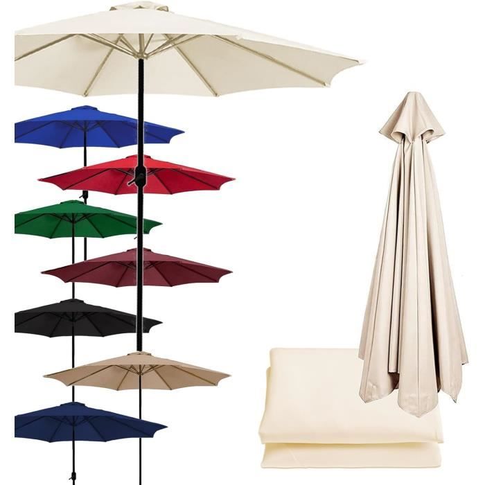 Housse De Rechange pour Parasol - 6 Baleines - 2 M-2,7 M-3 M Housse De Rechange pour Parasol - 6 Baleines - 2 M-2,7 M-3 M