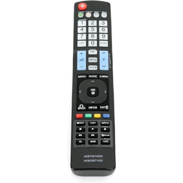 Télécommande De Rechange Pour LG Smart TV - Compatible AKB73615303 Et Autres Modèles (sans Piles)