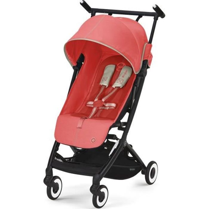 Poussette citadine ultra compacte LIBELLE Hibiscus Red CYBEX - De 6 mois à 4 ans - Rouge