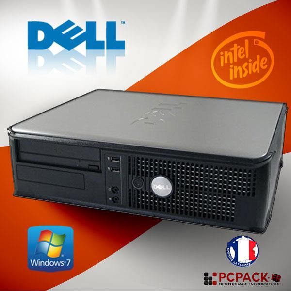 Vente Ordinateur de bureau Unité Centrale Dell Optiplex 380 SSF Intel 2.5Ghz RAM 4Go HDD 160 Go Windows 7 Pro pas cher