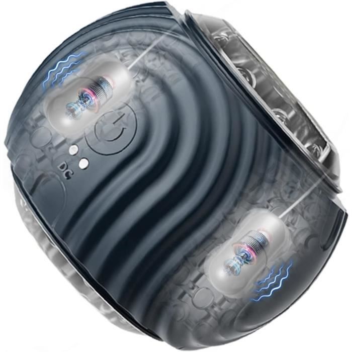 Masturbateur électrique Pour Homme Seekheart - 7 Modes Aspiration + 10 Modes Vibration, Noir