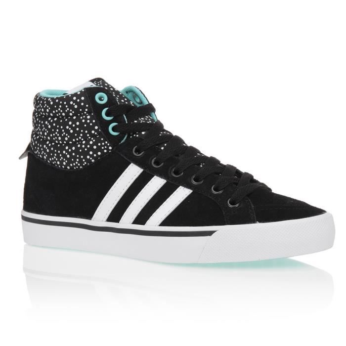 ADIDAS NEO Baskets Park St Mid Chaussures Femme Noir et blanc