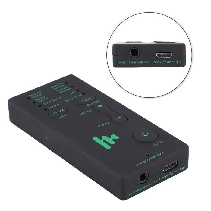 Changeur De Voix Portable Avec 8 Effets - Pour Jeu, Live, Humour - Connexion 3,5 Mm, Réglage Fin