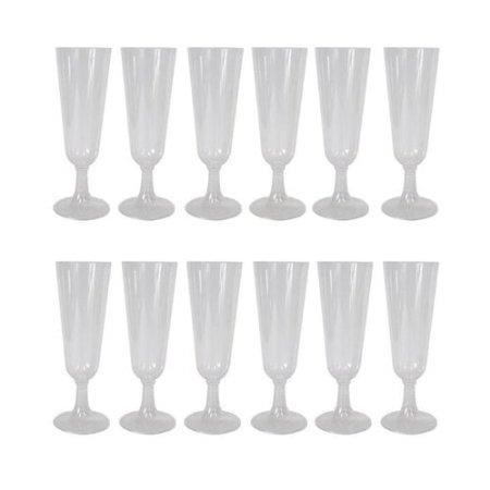 Lot De 25 Flûtes à Champagne En Plastique Transparent 130 Ml - Incassables Et Réutilisables
