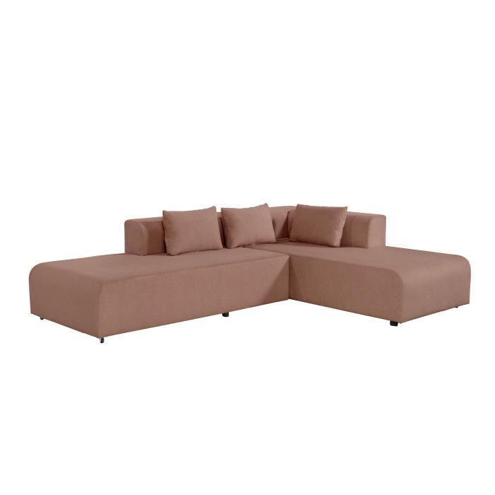 Canapé d'angle 4 places Tissu Design