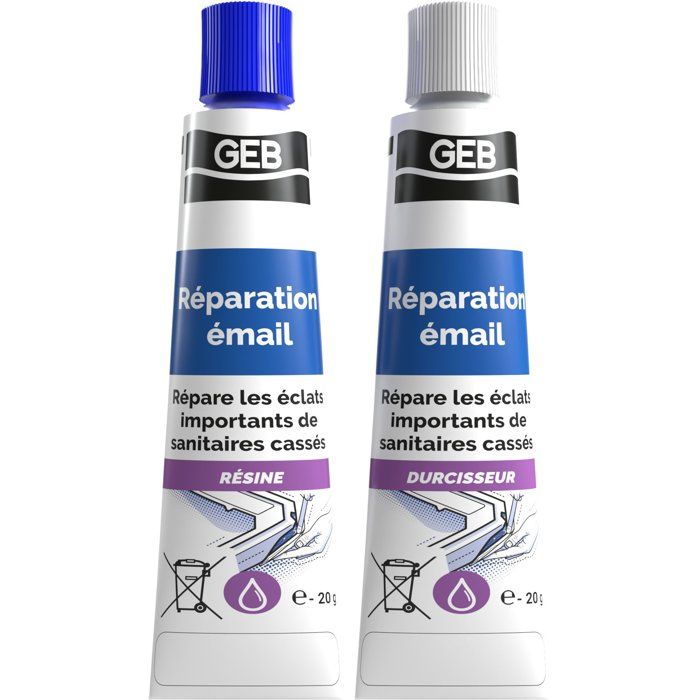 Pâte réparation émail tube 20 g GEB 106960