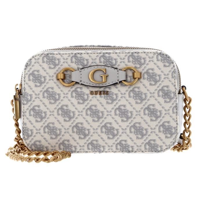 Guess Izzy Peony Tri Compartment Flap Light Denim Logo | Sac à bandoulière