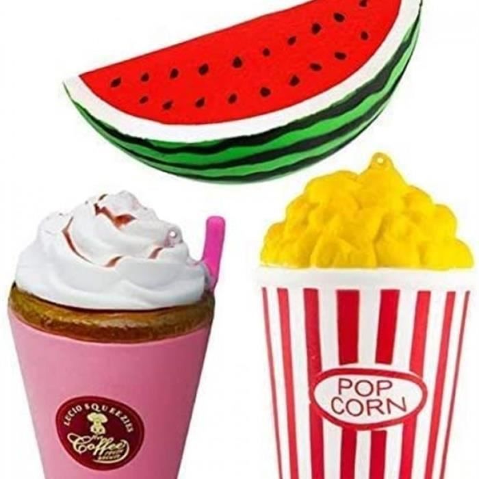 Meilleurs prix pour FS18601 3pcs Jouets Spongieux Mignon Kawaii Doux Squishy Simulation Hamburger Frite Crème Glacée Jouet Slow Rising pour Enfants Ad