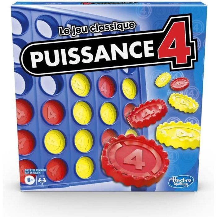 Puissance 4 Le jeu classique Jeu de société de stratégie 2 joueurs dès 6 ans Hasbro Gaming