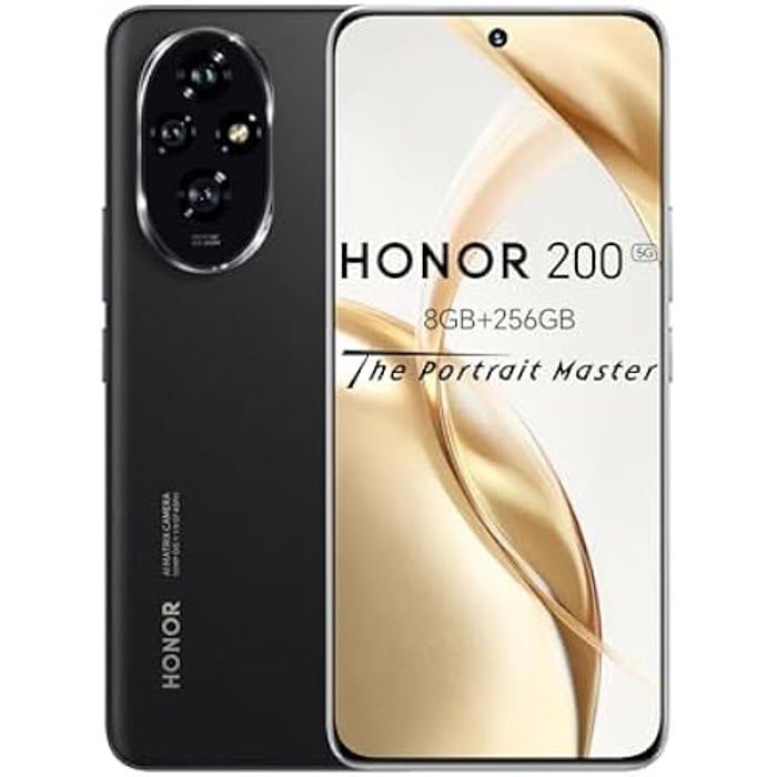 Smartphone 5G - HONOR - 200 - 8 Go RAM - 256 Go - Caméra 50 MP - Charge rapide 100W