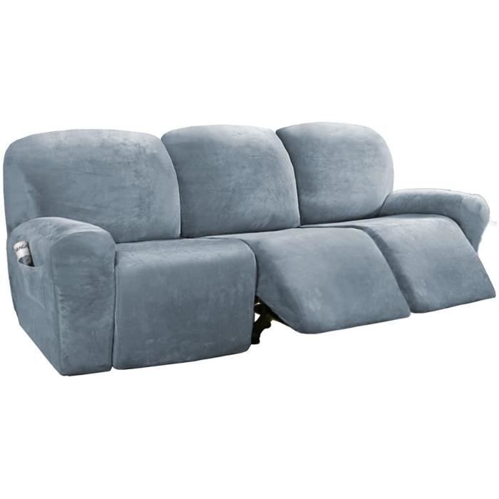 Housse de chaise inclinable extensible,ITOOBE housse de canapé 3 places, en velours, lavable Housse de chaise inclinable extensible,ITOOBE housse de canapé 3 places, en velours, lavable