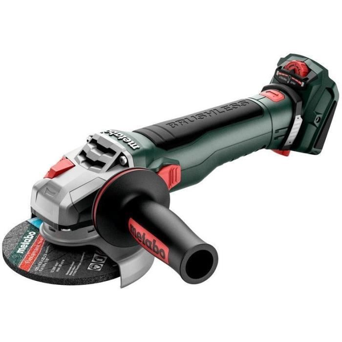Meuleuse sans fil METABO WVB 18 LT BL 11 125 Quick 18V Béton Professionnelle