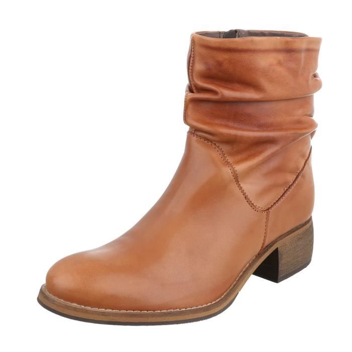 bottillon cuir femme