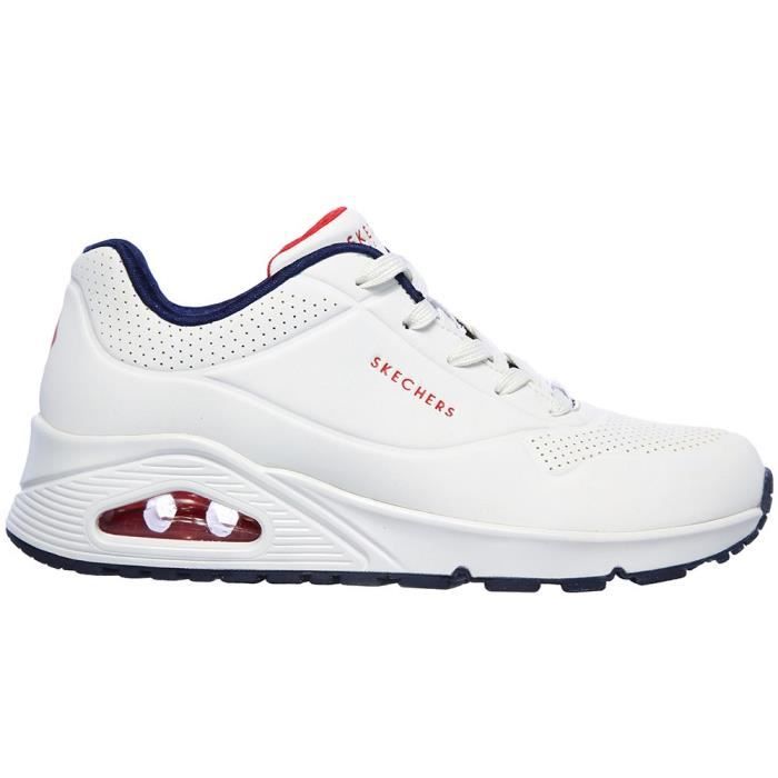Skechers Baskets SKECHERS 73690 - Blanc - Femme - Talon Plat - Lacets