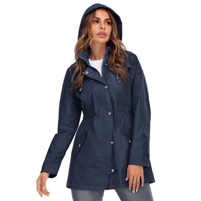Imperméable bleu femme sales