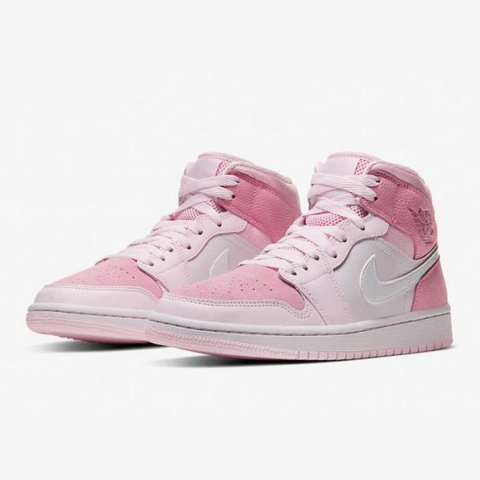 Basket Air-Jordan 1 Mid CW5379-600 Chaussure de Sport AJ 1 pour Homme Femme  Blanc - Cdiscount Chaussures