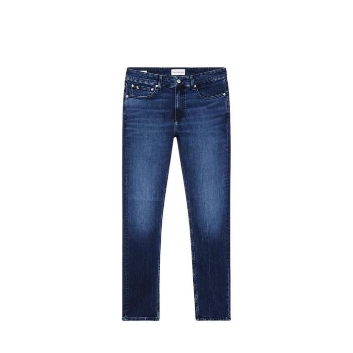 Jean slim fusele homme Calvin Klein Jeans Ref 58662 1BJ Denim Dark CALVIN KLEIN JEANS Slim Homme Bleu Bleu Cdiscount Pret a Porter