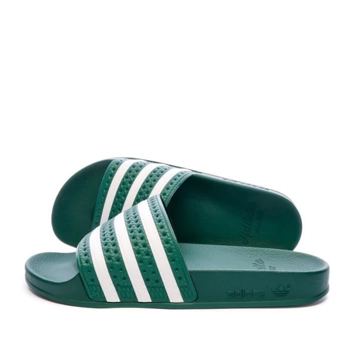 Claquettes Verte Homme Adidas Adilette Cdiscount Sport