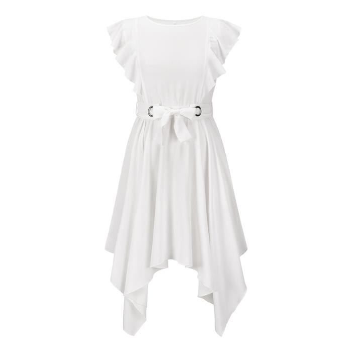 Tenue De Ballet Pour Fille - Justaucorps Avec Jupe Amovible Et Manches à Volants - Taille 2 à 12 Ans - Coton/élasthanne