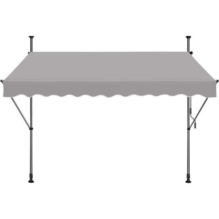 Store à Projection Autoportant Sans Perçage - 200 X 150 Cm - Terrasse Ou Balcon - Écru| Côté Store