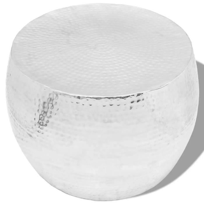 Table Basse Ronde Argente Achat Vente Pas Cher