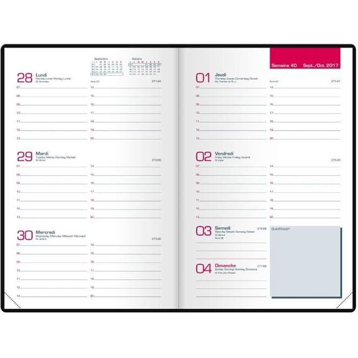 Agenda Semainier 10x15 Achat Vente Pas Cher