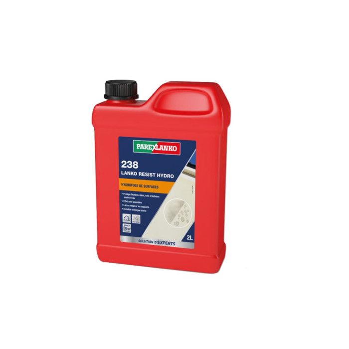 Protection anti-tâches 238 LANKO RÉSIST HYDRO - hydrofuge pour façades terrasses & toiture PAREXLANKO - 2 L - 10 m²
