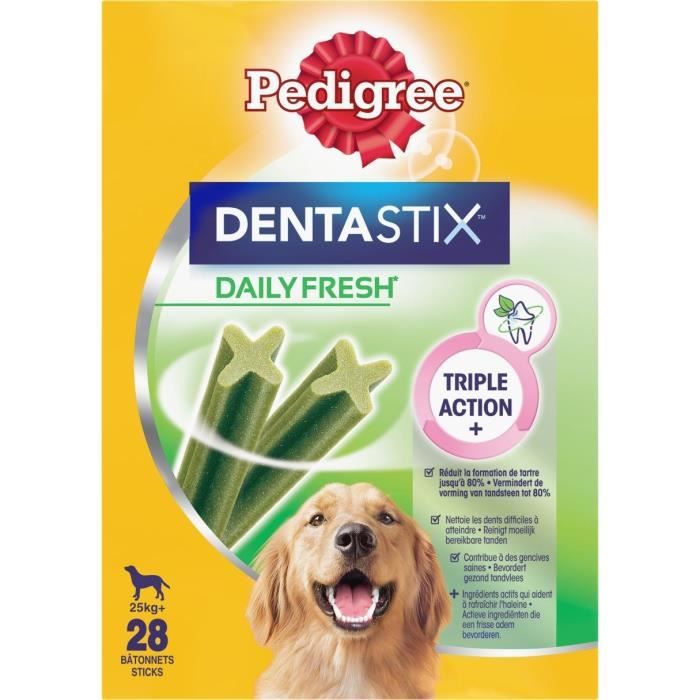PEDIGREE Dentastix Fresh - Bâtonnets à mâcher - Pour grand chien - x28