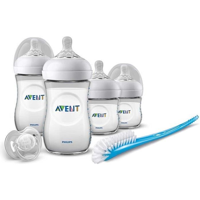 Biberon Nouveau-Né Natural - Philips Avent SCD301/01 - 260ml - Blanc