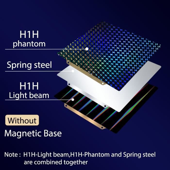 Plaque De Construction LANKEGU H1H 235x235mm - Compatible Creality K1, Ender 3 S1/Pro, Ender 5