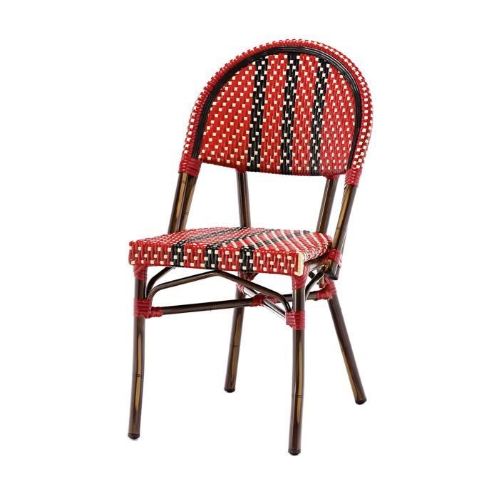 chaise nico - polyrotin/aluminium